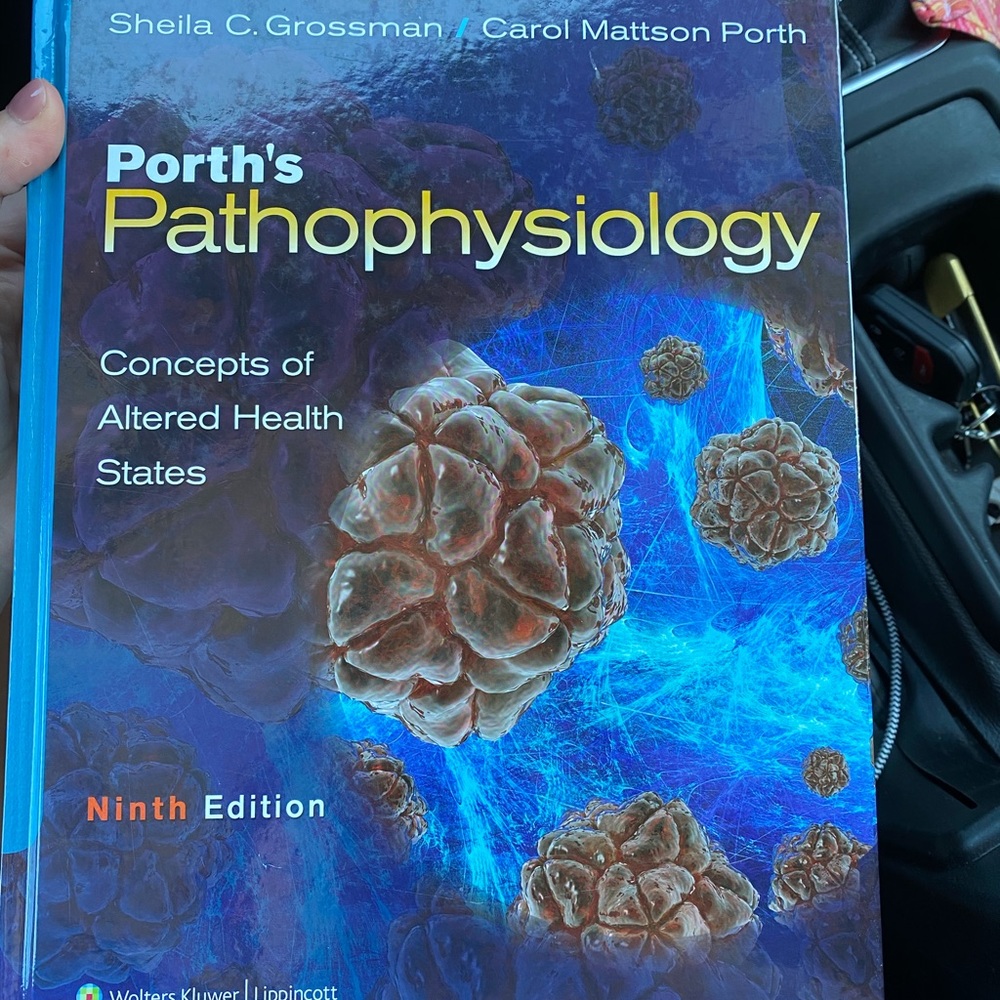 Textbook: Porth’s Pathophysiology Ninth Edition